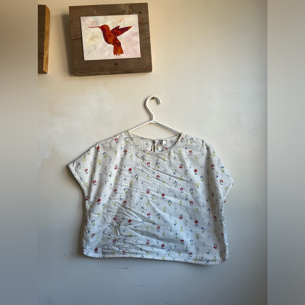 Beaton cloth hand block print blouse cotton slow fashion size S to M Tag is M